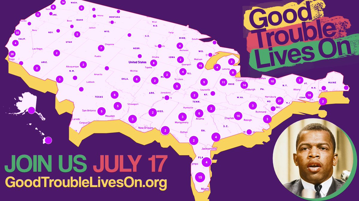 CalNurses's tweet image. We're facing a brazen rollback of civil rights -- cutting Medicaid, targeting immigrants, and putting profits over people.
But nurses are fighting back. Join us on July 17 because #GoodTroubleLivesOn