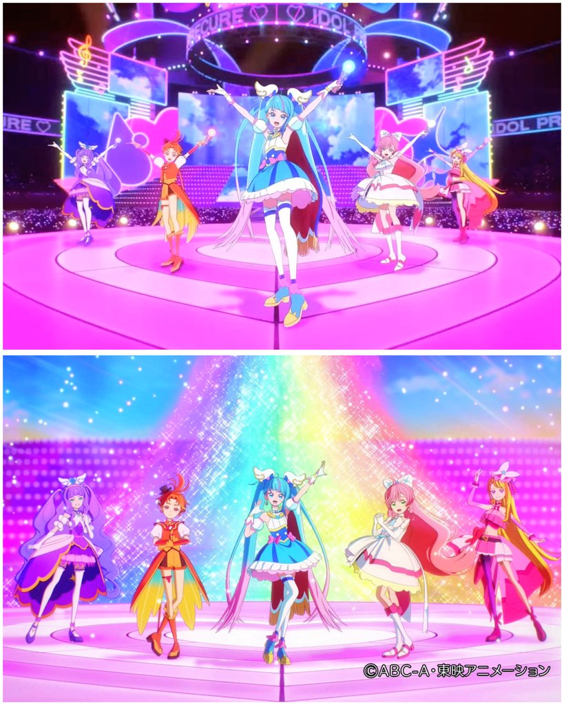 AIrzahn's tweet image. Precure All Stars ✨
Look ! So far, only 4 senior teams have been caught dancing together on the same stage as Kimi to Idol ~ ! Yeah, participating in the Osaka-Kansai Expo from month to month ...
Kimi to Idol team will be happy on their feature to dance together ✨