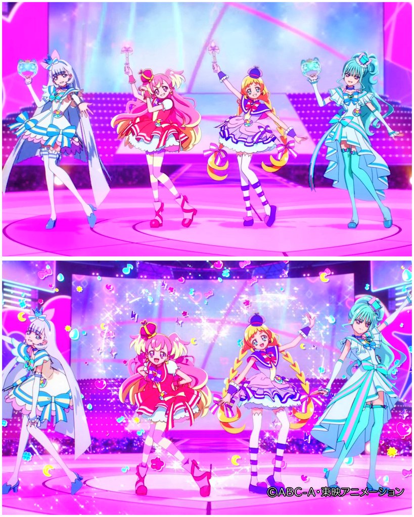 AIrzahn's tweet image. Precure All Stars ✨
Look ! So far, only 4 senior teams have been caught dancing together on the same stage as Kimi to Idol ~ ! Yeah, participating in the Osaka-Kansai Expo from month to month ...
Kimi to Idol team will be happy on their feature to dance together ✨