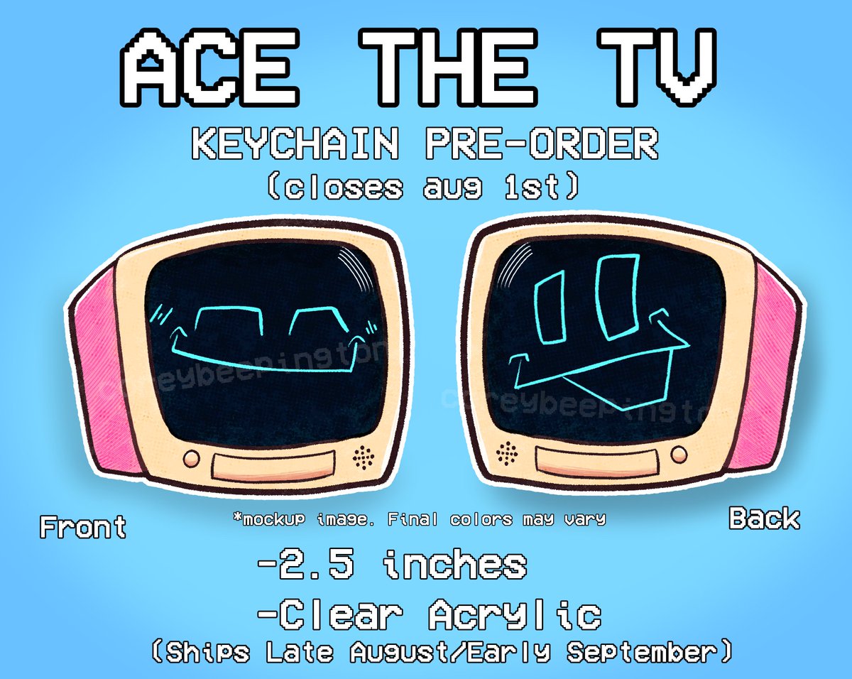 RoboticCorey's tweet image. IN CASE YOU MISSED IT! ACE THE TV KEYCHAINS ARE HERE!!!!!