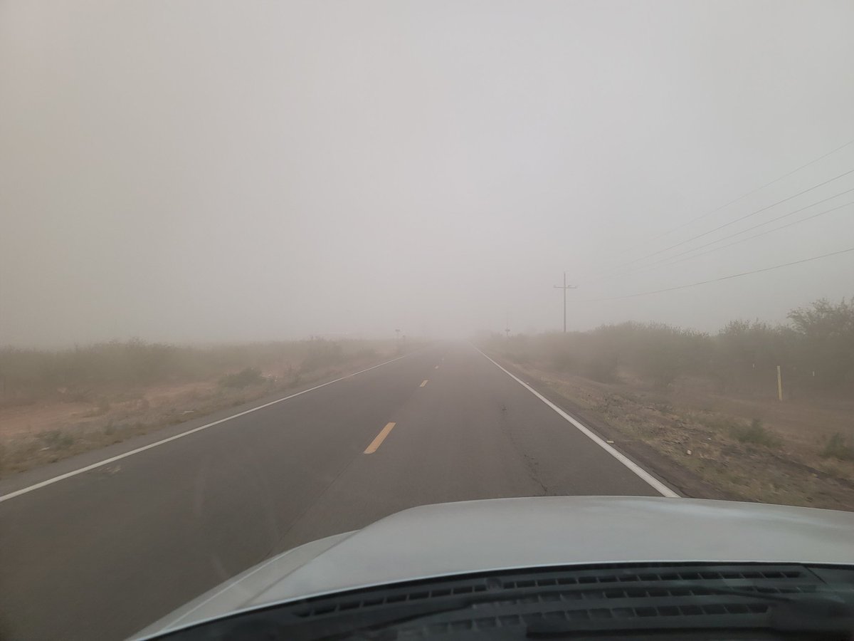 Almost zero visibility on highways 191 and Birch Rd. #azwx <a href="/NWSTucson/">NWS Tucson</a>