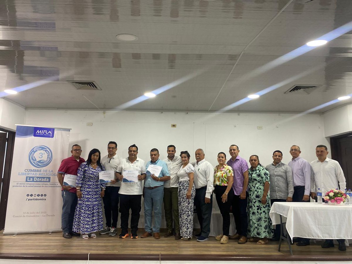 AlexIP9's tweet photo. III Cumbre de Libertad Religiosa, convocada por @PartidoMIRA en #LaDorada

#LibertadReligiosa, derecho fundamental🙏🏻😊 que avanza en 🇨🇴. Datos importantes que demuestran el impacto social, económico y político del sector. 

👏🏻Líderes religiosos de #LaDorada y #PuertoSalgar https://t.co/lovTh7048w