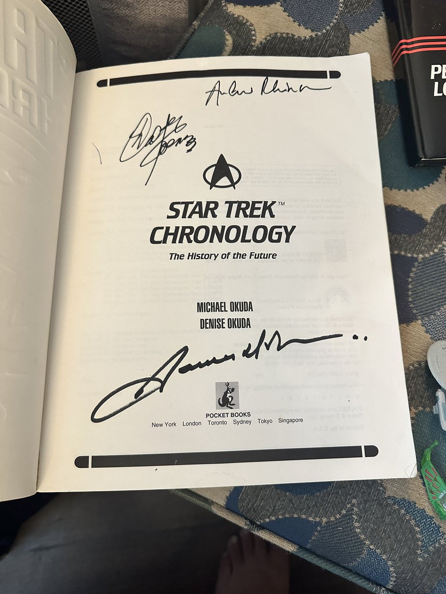 JorgeBEdwards's tweet photo. Went digging through my parent’s attic and found this treasure trove of amazing old #StarTrek memorabilia!
@WilliamShatner @SirPatStew @TheKateMulgrew #AveryBrooks
I cannot believe I still have the 30th anniversary TV Guides! Any chance for an autograph?
@GeorgeTakei #WalterKoeing and the late James Doohan (Scotty)….I am beyond ecstatic I still have autographs of yours from the mid 90’s.
#startrekkers #startrekfan #NovaCon