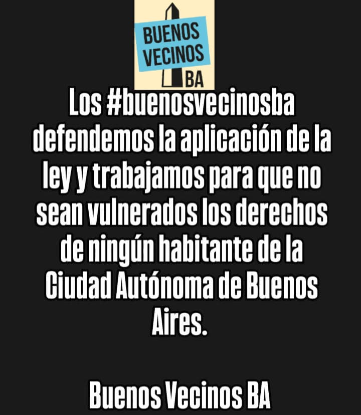 .Buenos Vecinos BA presidido por la Sra. Gloria Llopiz Ortiz.
Somos una organización barrial que trabaja con los vecinos de la ciudad para alcanzar el bien común.
