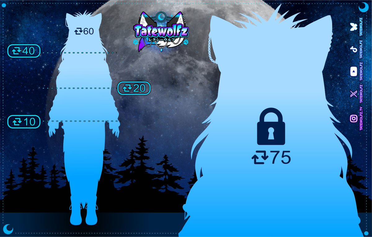 🐺Model Reveal🐺

Do you hear that howl? She probably wants Dr. Pepper... Reveal her or she CRIES. 🌙

🔁to help reveal me, can we do it!? 

MODEL DEBUT JULY 23RD 12:30PM CDT!
(Trailer tease coming soon!)™️

#Vtuber #ENVtuber #WolfVtuber #ModelReveal