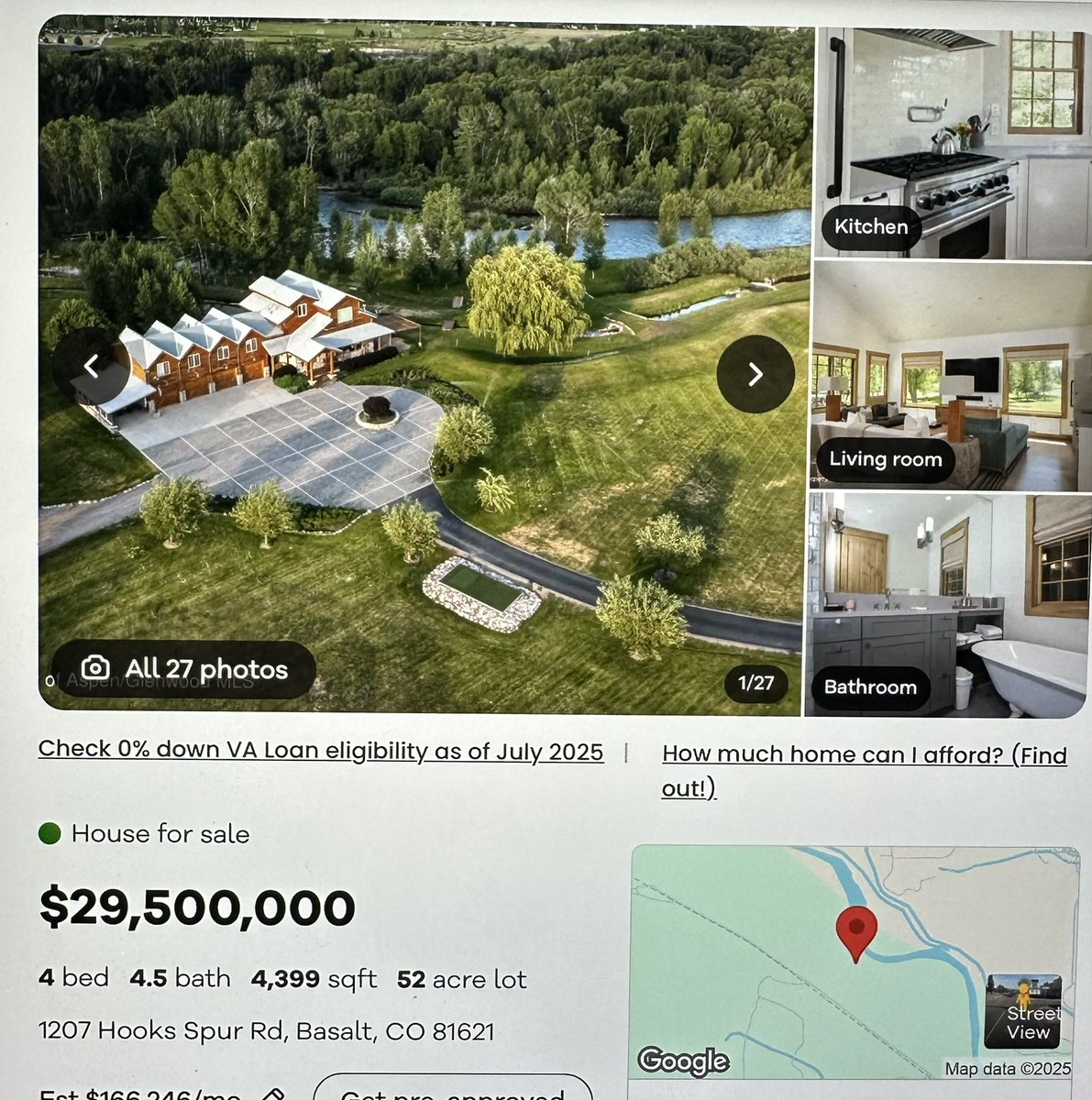 Deancain's tweet photo. My former ranch for sale in Colorado, if you have some spare change laying around. 😉 https://t.co/2OLq5yB3Sb