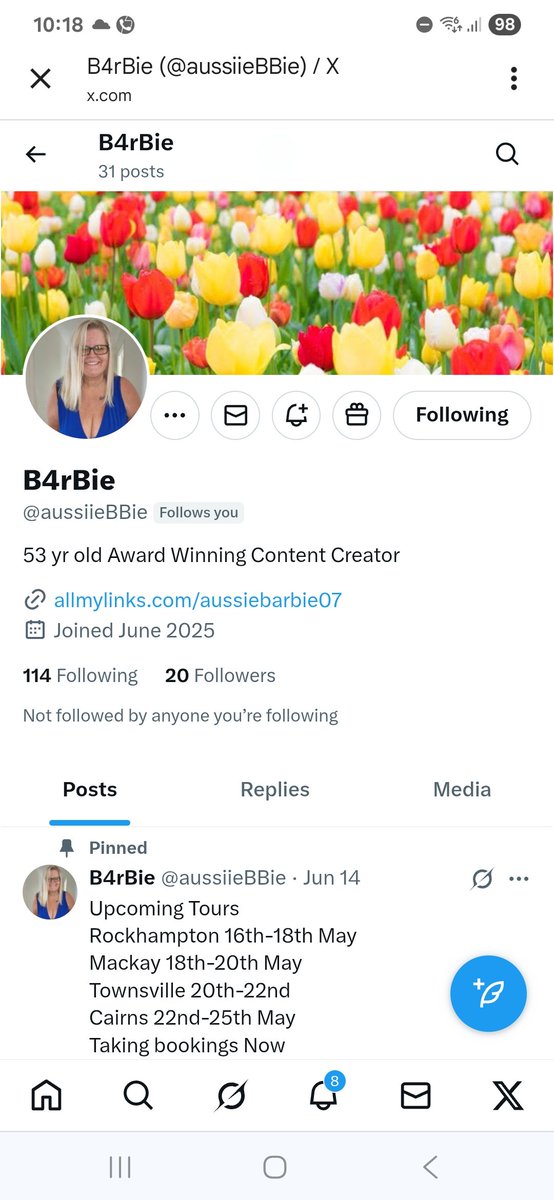 Hey peeps this person is impersonating Aussie Barbie... please report the profile,  do not send them money or subscribe to any of their sites. 

The Real Aussie  Barbie can be found at <a href="/aussieBBie/">B4rBie</a>

The one in the photo has an extra "i" in the name. 

Please Report and repost to