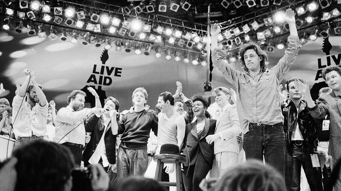 LiamHamilton16's tweet image. On its 40th anniversary BBC2 devotes Saturday night to a rerun of the epic Bob Geldof inspired Live Aid charity concert; part 1 from 6pm averaged 1.5m viewers, part 2 from 9.30pm to 1am was the most watched programme throughout almost all its slot & averaged 1.1m. #LiveAid40 👏👏