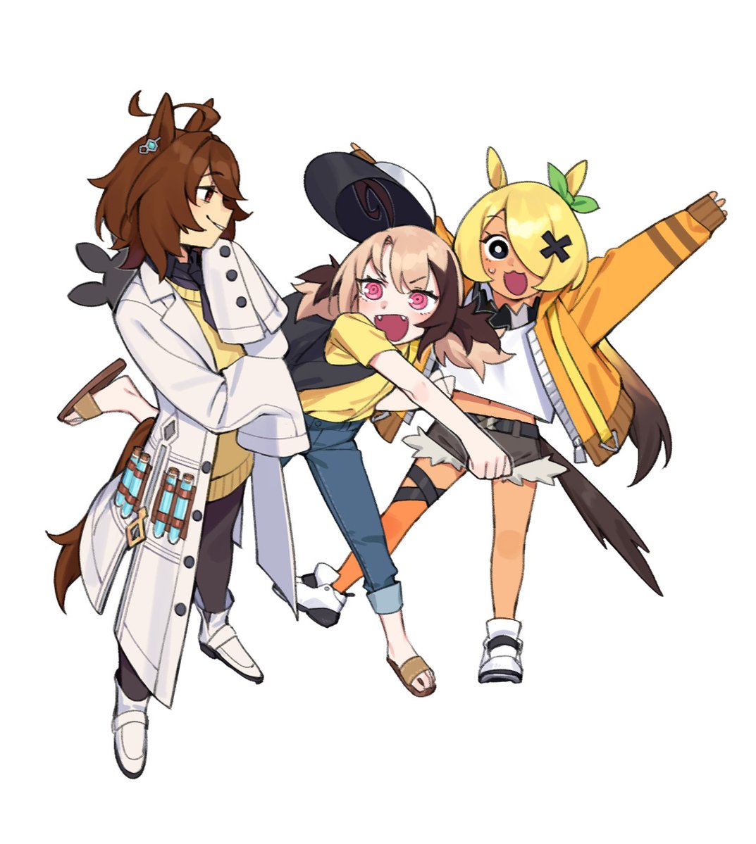 DasDokter's tweet image. gigi trainer, agnes tachyon, and "Diamond Greg"
#rkggk