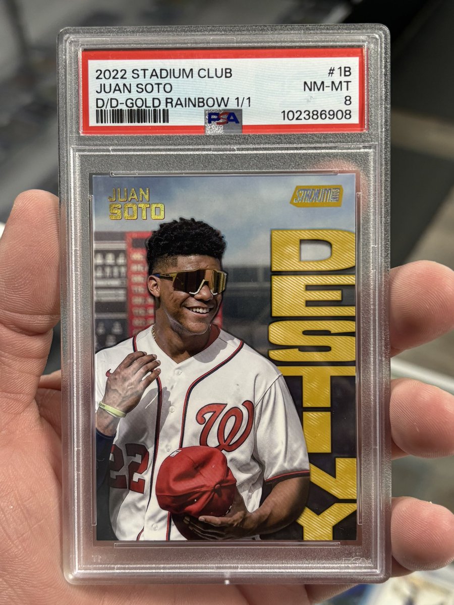 #FACTORYSTACKS stack thru 7/13 (tonight)!

$210 Juan Soto Gold Rainbow 1/1

Claim with “take”, offers can be sniped.
Stacks &lt; $60 pay $5 BMWT. Must claim at full for claim to be eligible for 5-10% stack discount.