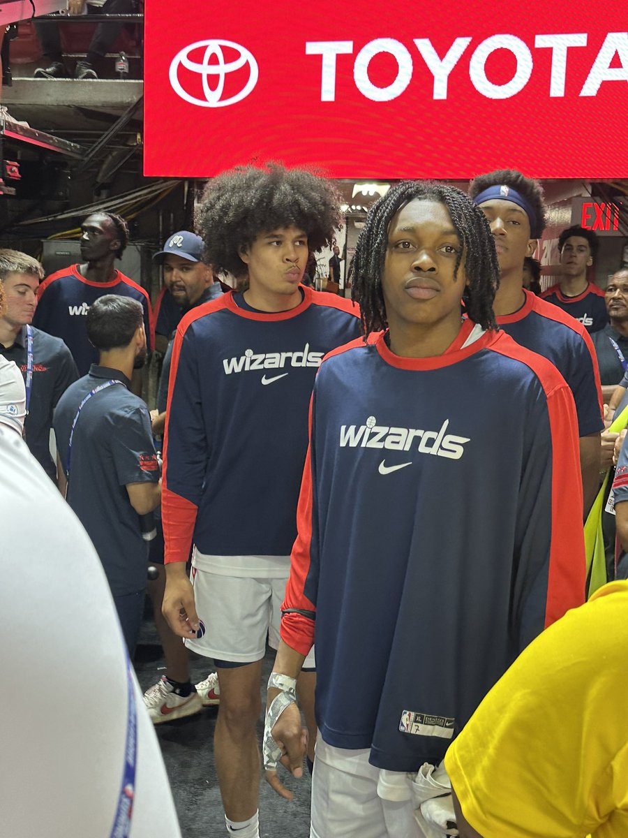 CoachPatsos's tweet image. Starting backcourt @WashWizards ready to take on @BrooklynNets here in Vegas. They looked very good in practice last week @MonSportsNet
