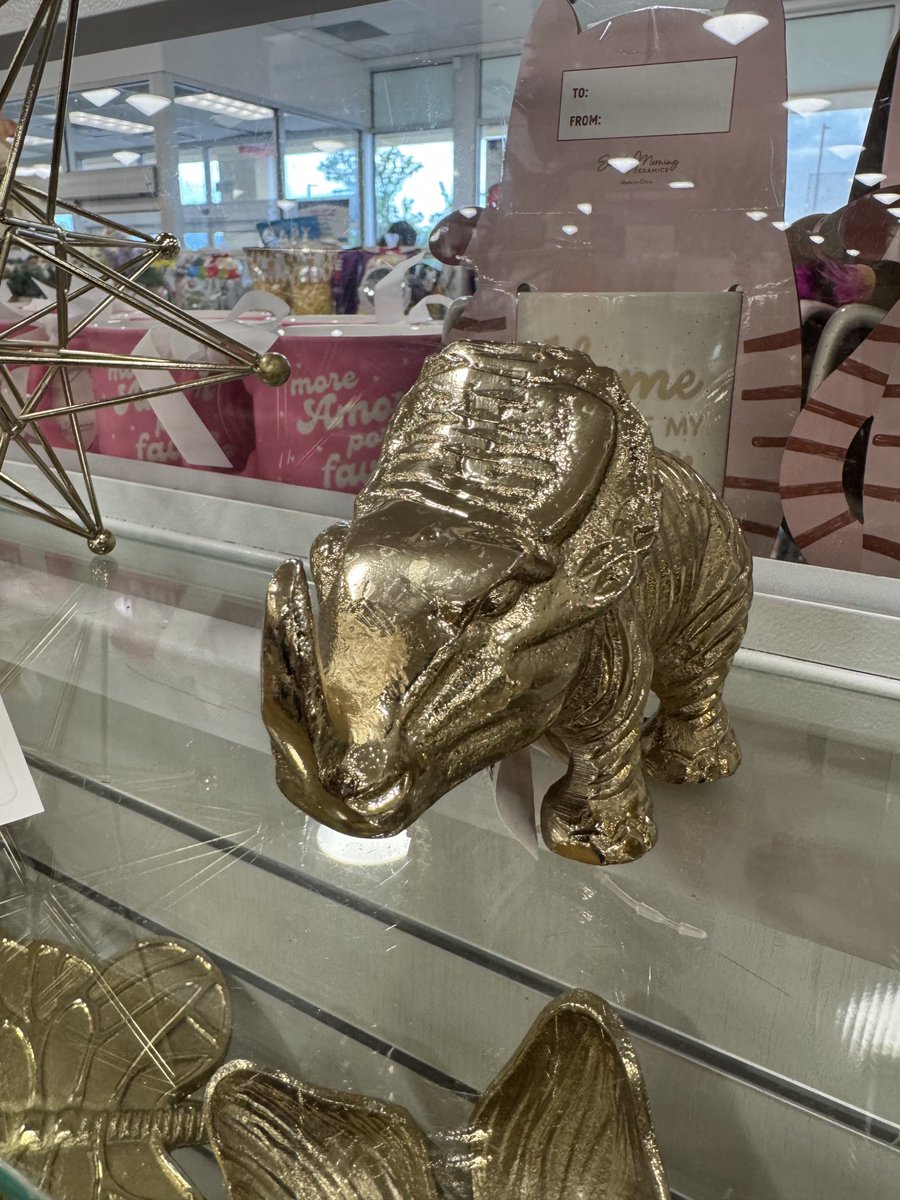 What animal is this? It’s not a triceratops. It’s not a rhinoceros, either.