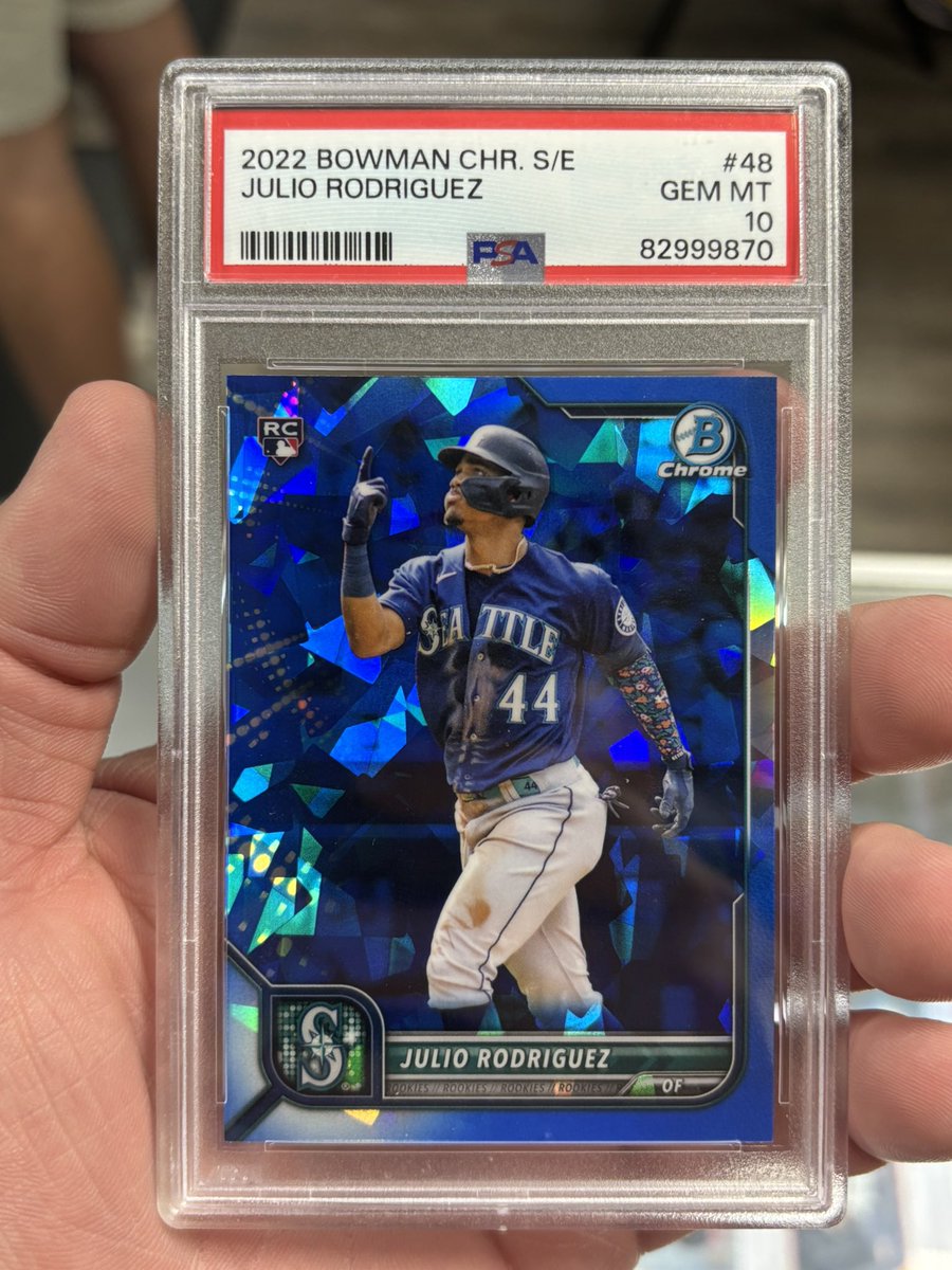 #FACTORYSTACKS stack thru 7/13 (tonight)!

$45 Julio Rodriguez Sapphire RC PSA 10

Claim with “take”, offers can be sniped.
Stacks &lt; $60 pay $5 BMWT. Must claim at full for claim to be eligible for 5-10% stack discount.