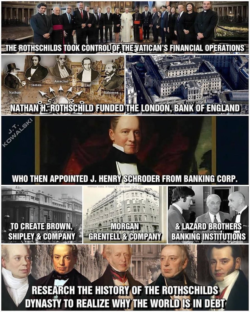 RESEARCH THE HISTORY OF THE ROTHSCHILD'S DYNASTY TO REALIZE WHY THE WORLD IS IN DEBT 
#SAVEHUMANITY #RETURNTHEDIAMONDS
<a href="/ConnieKR016/">ckm114</a>