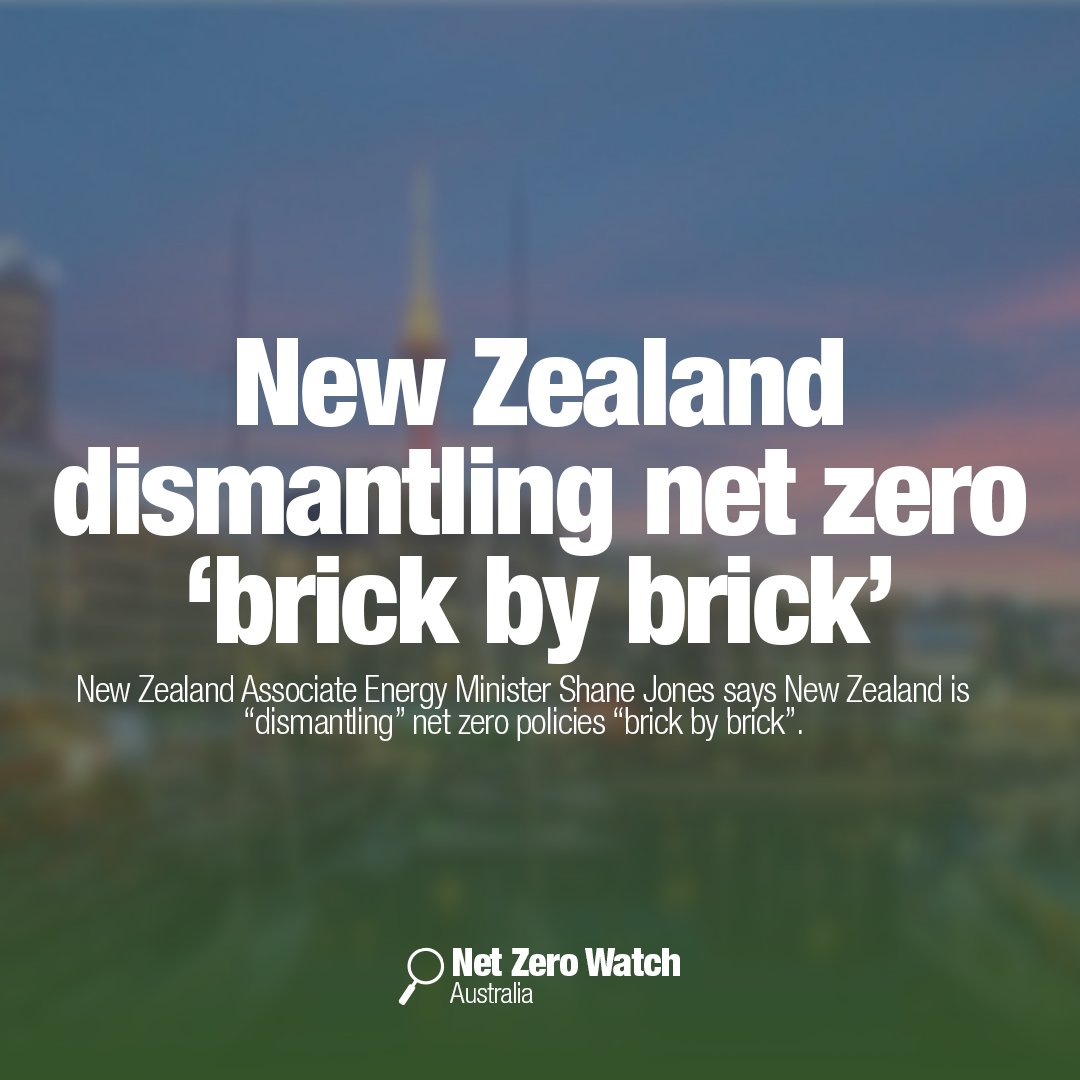 New Zealand Associate Energy Minister says the government is “dismantling” net zero “brick by brick”.