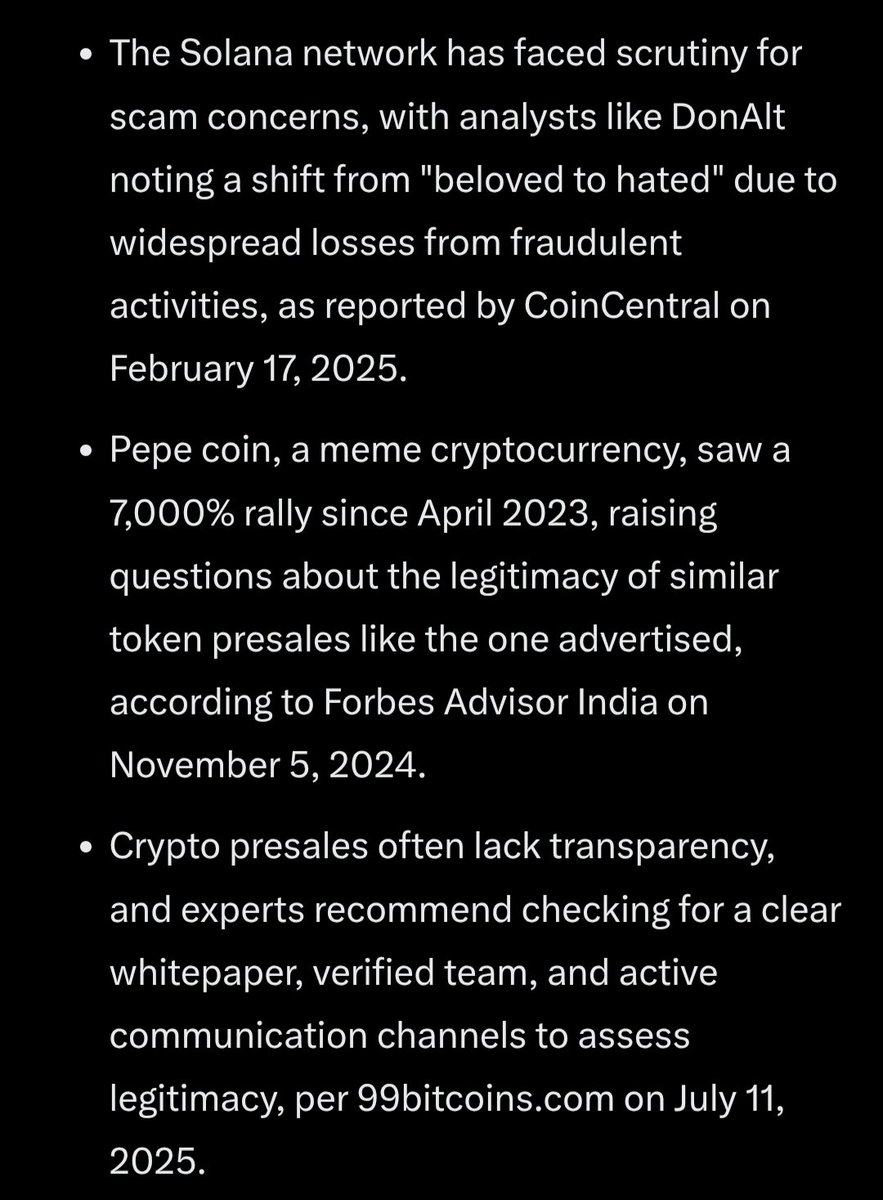 RamblerHorner's tweet photo. @airdop_crypto Not reliable according to @Grok https://t.co/cY9eGXdJVO