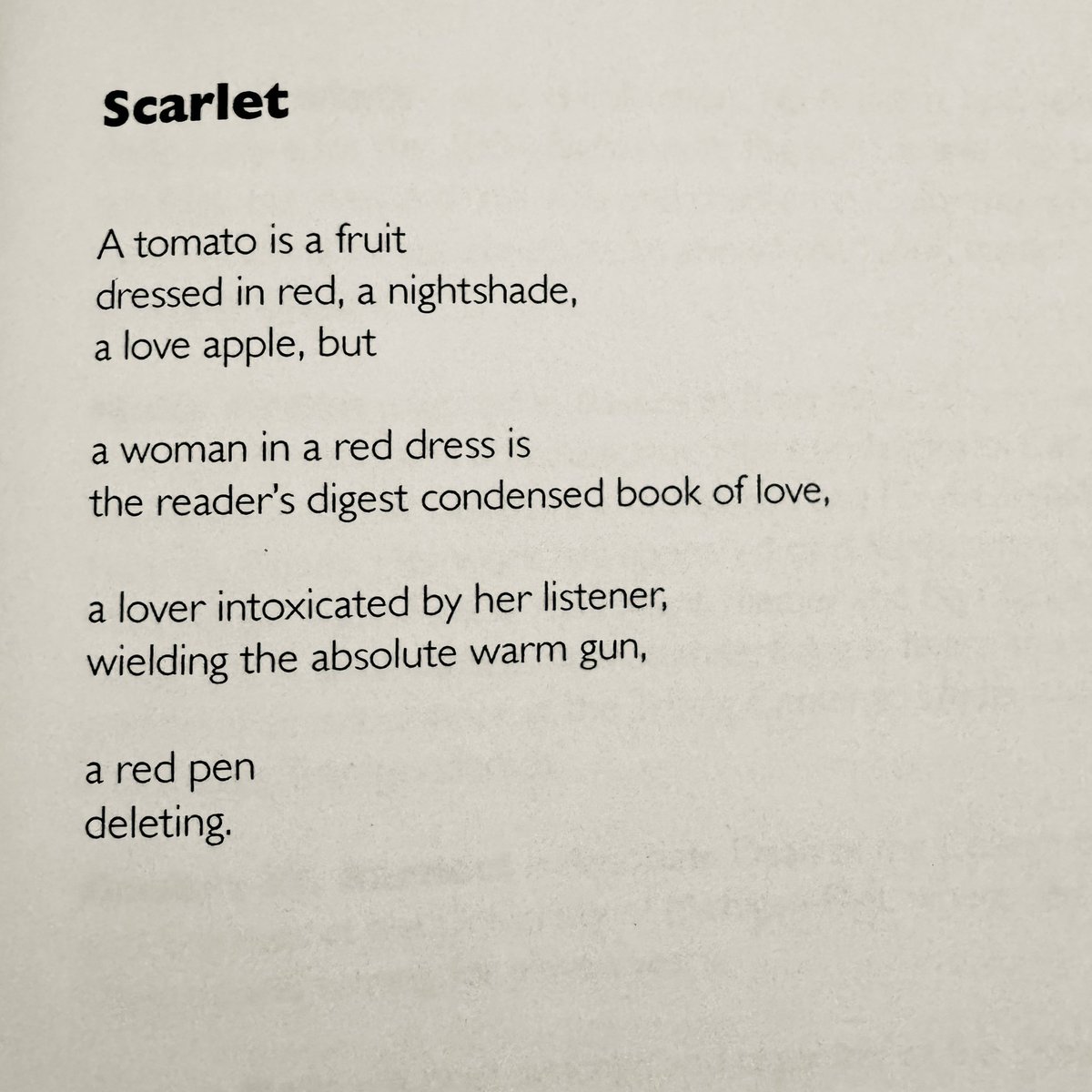 maureenthorson's tweet image. “the reader's digest condensed book of love” A poem by Catherine Daly.