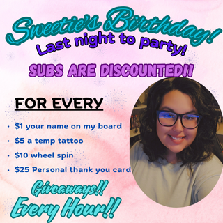 TheHelloSweetie's tweet image. ✨🥳Last Day Celebrating with YOU!!🥳✨!throne !kofi #togetherforpride [35% off subs for the first 4 hours!!]
**LIVE NOW** 
twitch.tv/thehellosweetie