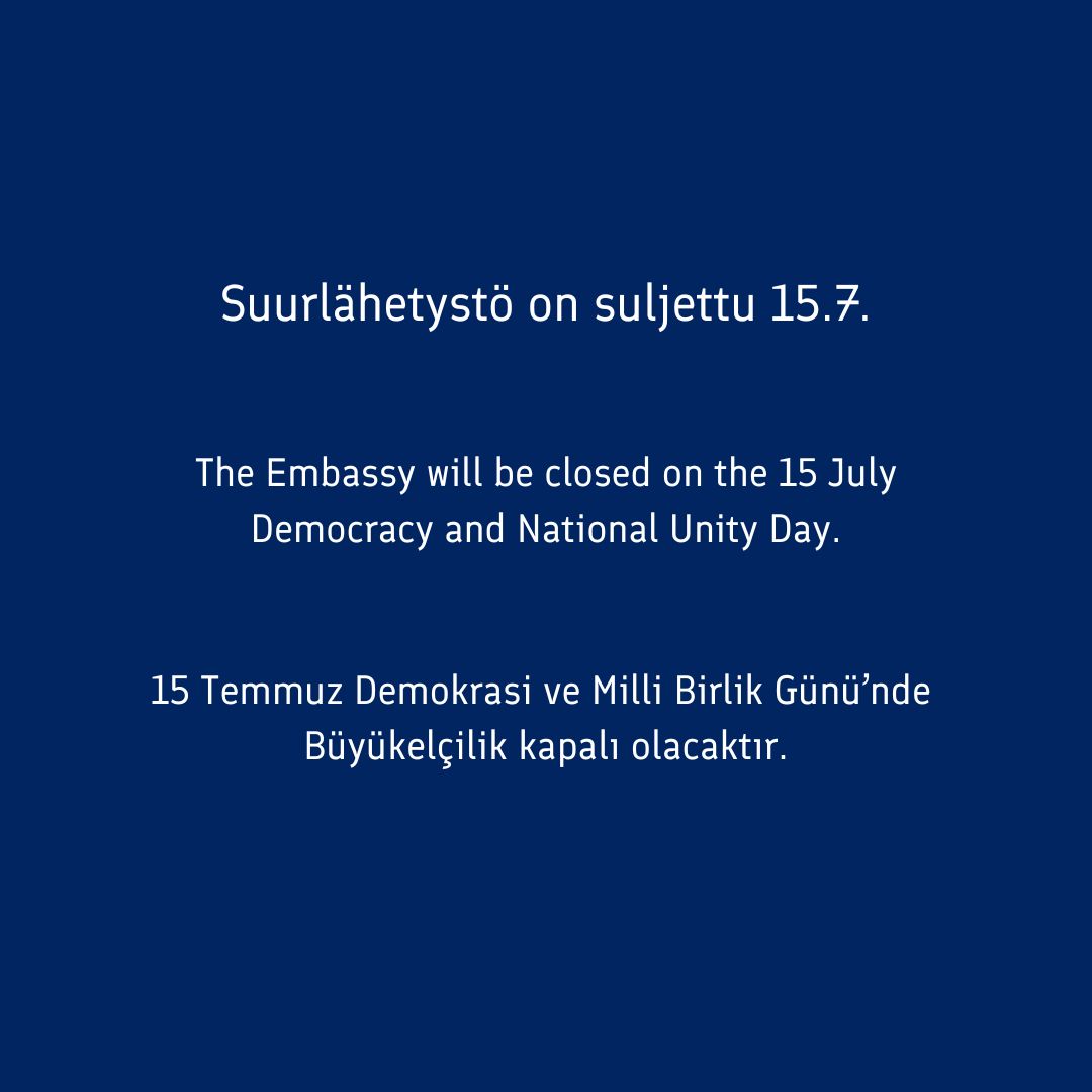 Embassy of Finland in Ankara tweet media