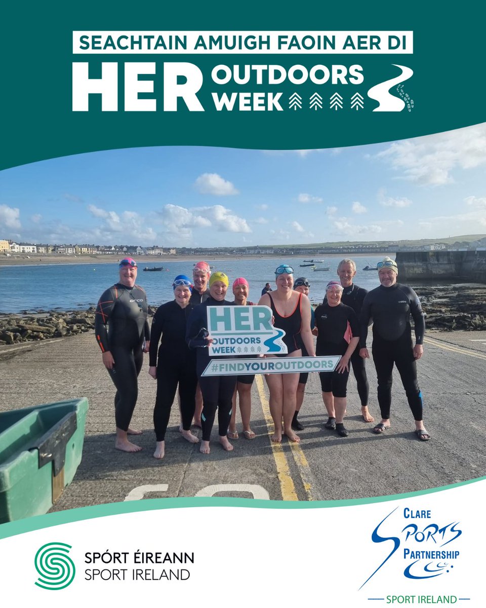 #HEROutdoorsWeek looks to celebrate all the outdoors has to offer 🌳

Clare Sports Partnership is encouraging the women and girls of Clare to #EmbraceYourSpace and #FindYourOutdoors! 💪

Keep an eye on our socials to find out what is happening near you this August! 👀