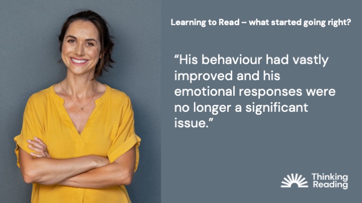 When children learn to read after years of failure, major changes in behaviour, motivation and mood follow.  A parent writes:  ‘Learning to Read – what started going right?’ wp.me/p4hKgx-8eA (7 min read).