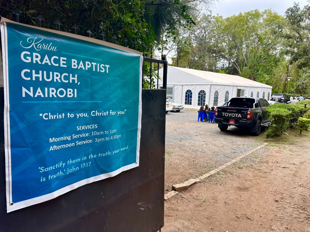 ConradMbewe's tweet image. My work in Kenya ended yesterday. I enjoyed fellowship with the saints at Grace Baptist Church, Nairobi, under the leadership of Pastor Sam Oluoch. I preached on “The God of second chance” from Hosea 3. This group photo only has those who remained for the PM sing-along service!