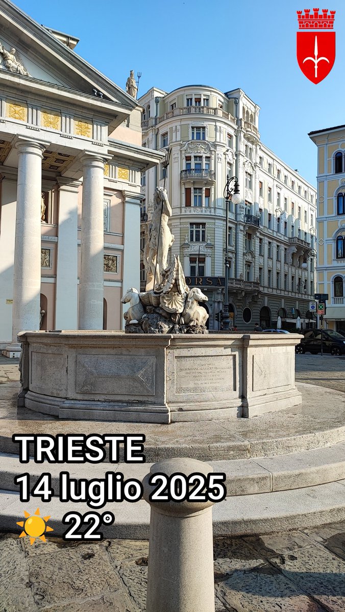 Buongiorno #Trieste, buon inizio settimana 🌷