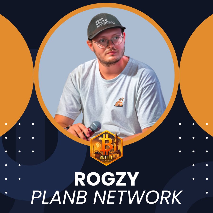 🔸₿ on Lille:🔸

Cinquième speaker annoncé du #BOnLille, notre Rogzy national (<a href="/Rogzy_DB/">Rogzy</a>) - et membre d'honneur de l'association - nous livrera sa vision du futur de Bitcoin 🎆

📅 Quand? Le 26/27/28 septembre 2025
Plus d'informations sur le site officiel de l'événement 🔽