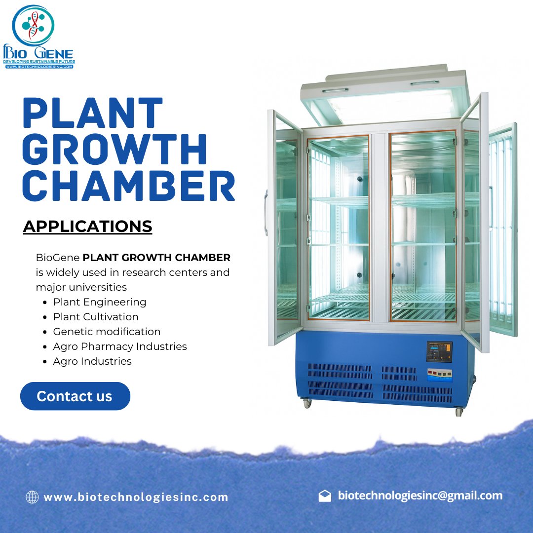 Bio_Gene's tweet photo. Plant Growth Chamber
Controlled Light. Precise Temperature. Ideal Growth.
All in one chamber
Visit:https://t.co/K6wipTAIbb
#PlantGrowthChamber #PlantScience #ControlledGrowth #AgriInnovation #GrowthOptimized #EnvironmentalChamber #PlantTech #GrowYourLab
#BioGene #Biotechnologie https://t.co/CtvLcYGPnR