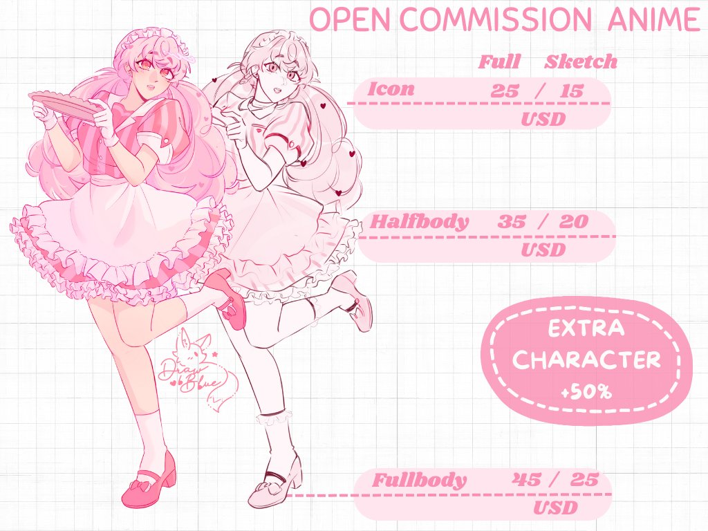 blublu_awo123's tweet image. ‼️🦐OPEN COMMISSION🦐‼️
HOLAAA 🗣️🗣️
Traigo la actualización de mi tabla de comisiones 💪🏻 y también ya abrí la sección de estilo anime por si alguno quiere un dibujo con su pixelito/waifu ✨🫦✨ 💞
#commissionsopen #art #Commission #fypシ