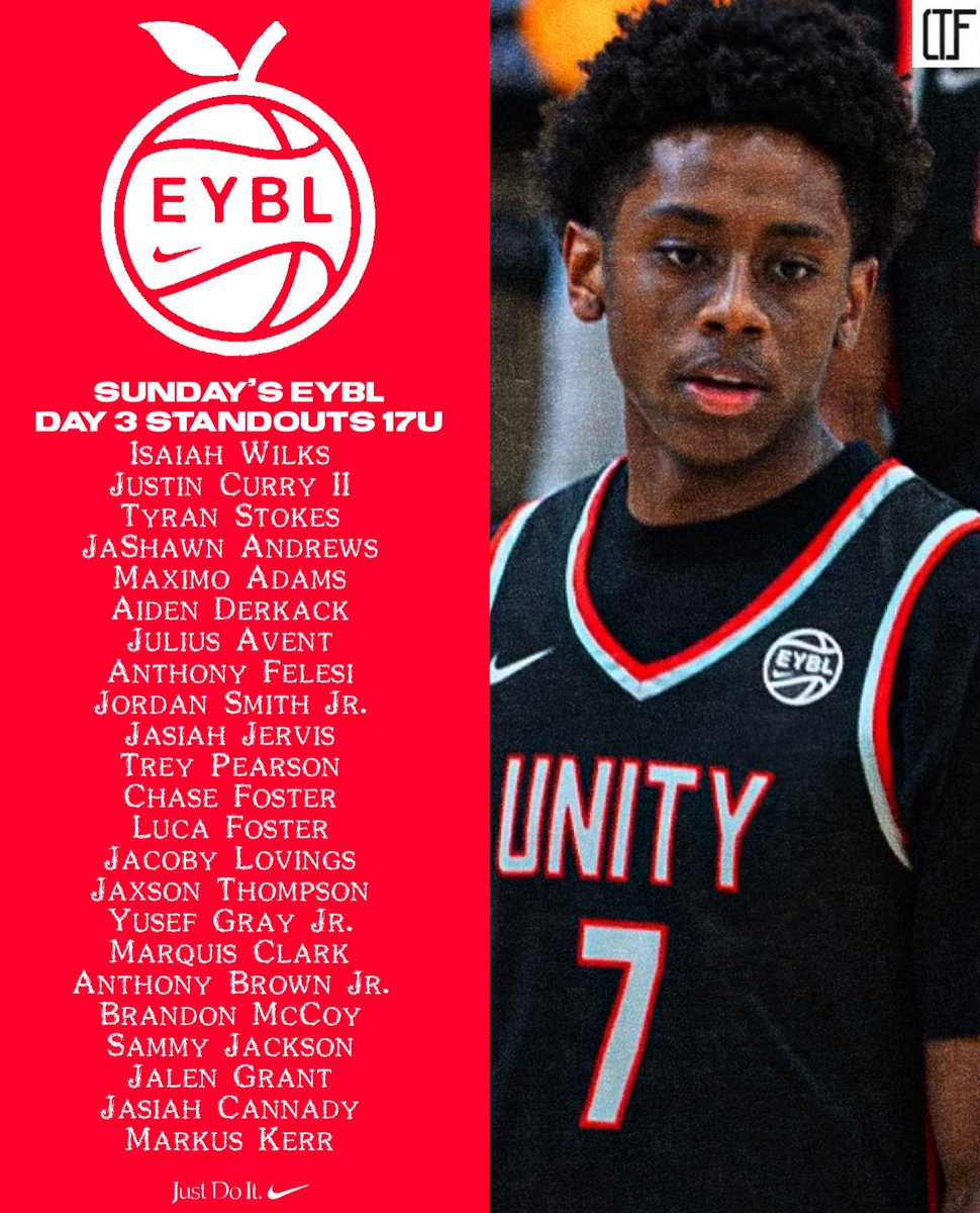 After a full slate of highly competitive games, I’ve locked in my official EYBL 17U Day 3 Standouts 🔥💯 Stay tuned for more talent, more takeaways on the way! 🏀📈 #EYBL17U #Day3Standouts