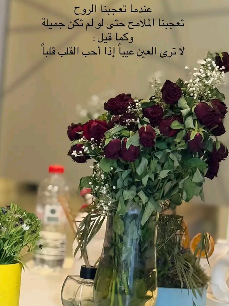 عندما تعجبنا الروح 
تعجبنا الملامح حتى لو لم تكن جميلة 
 وكما قيل :
لاترى العين عيبا اذا أحب القلب قلبا
#صباح_الخير