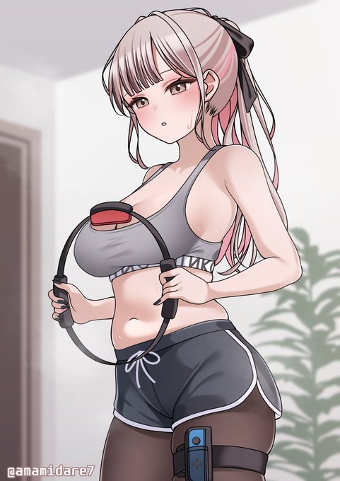 Switch2買えたので今更リングフィットを始めましたの落書き 