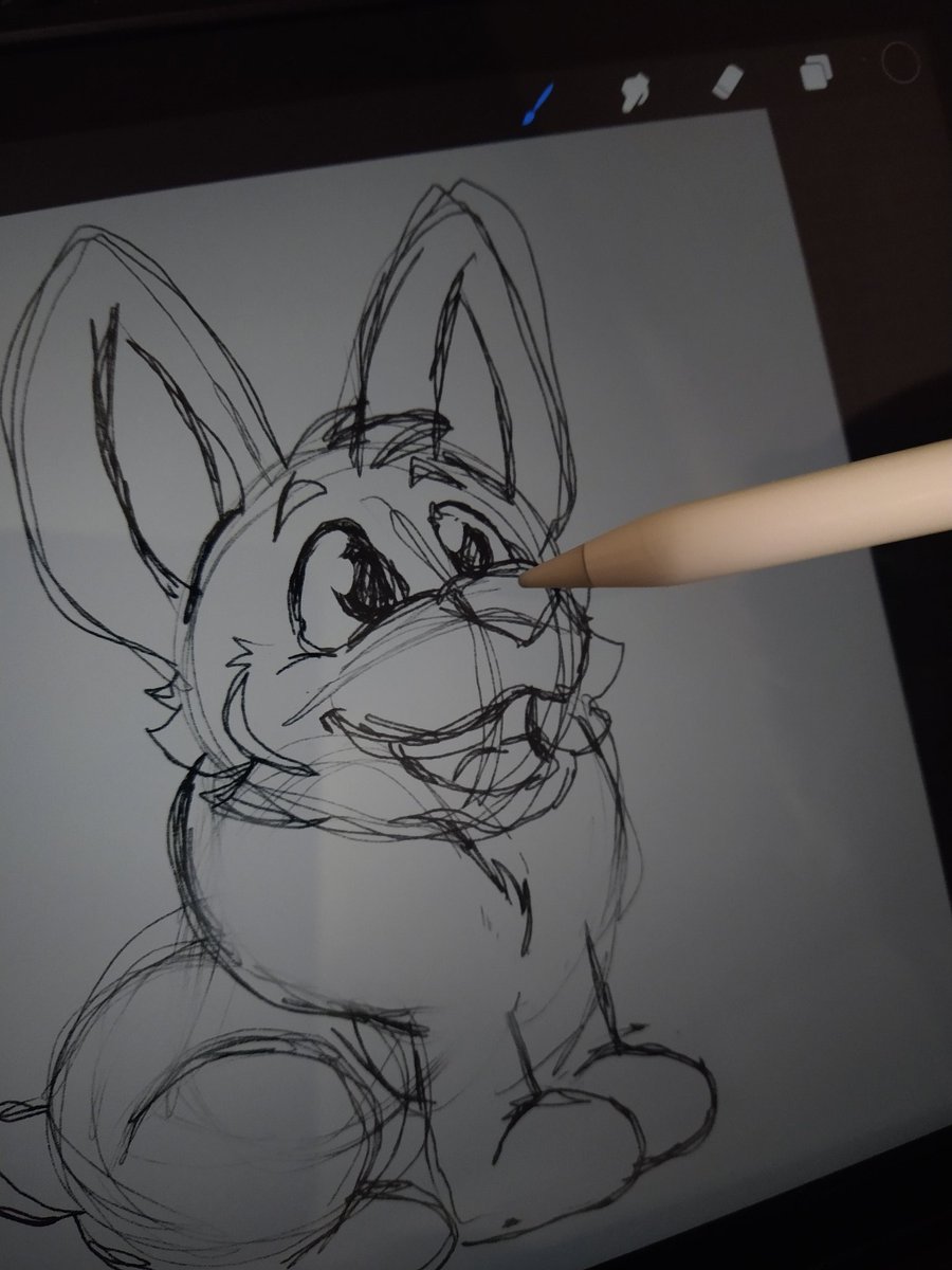 astrobeatoart's tweet image. Sketch de corgi en la madrugada. (Tengo que trabajar mañana 7w7)