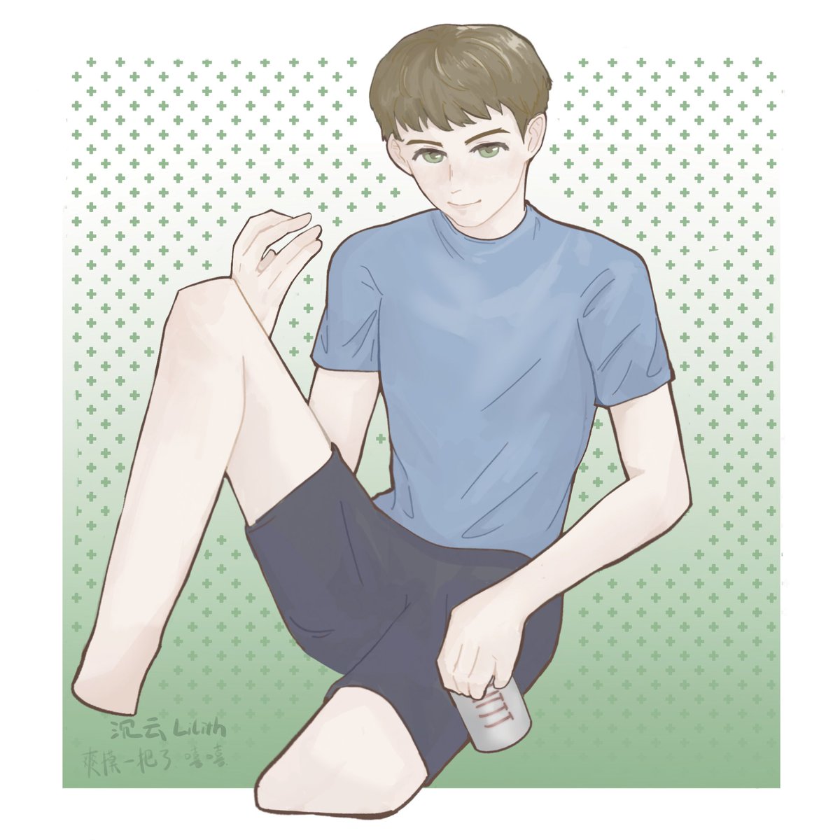 Picked random color and drink (diet coke最高）for our coach…
Not a good time but at least I finished this…🥺🤲🤲

I mean… drawing an Irish while drinking Irish highball?
Why I’m just so bad at drawing….