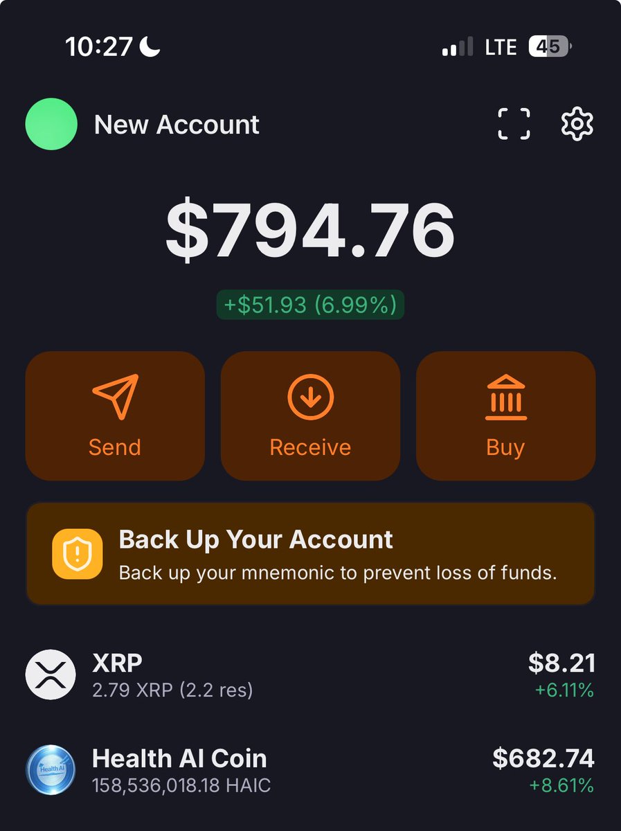 MrTrillo3's tweet image. It’s not too late to download @JoeyWallet to start trading XRPL crypto. Alt season is upon us!

You could increase your XRP holdings if you find the right project/startup.

Check on $HAIC on XRPL 🏥

NFA/DYOR.