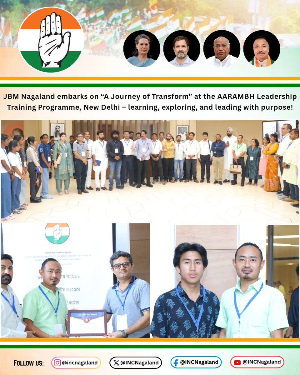 JBM Nagaland embarks on “A Journey of Transform” at the AARAMBH Leadership Training Programme, New Delhi – learning, exploring, and leading with purpose!
