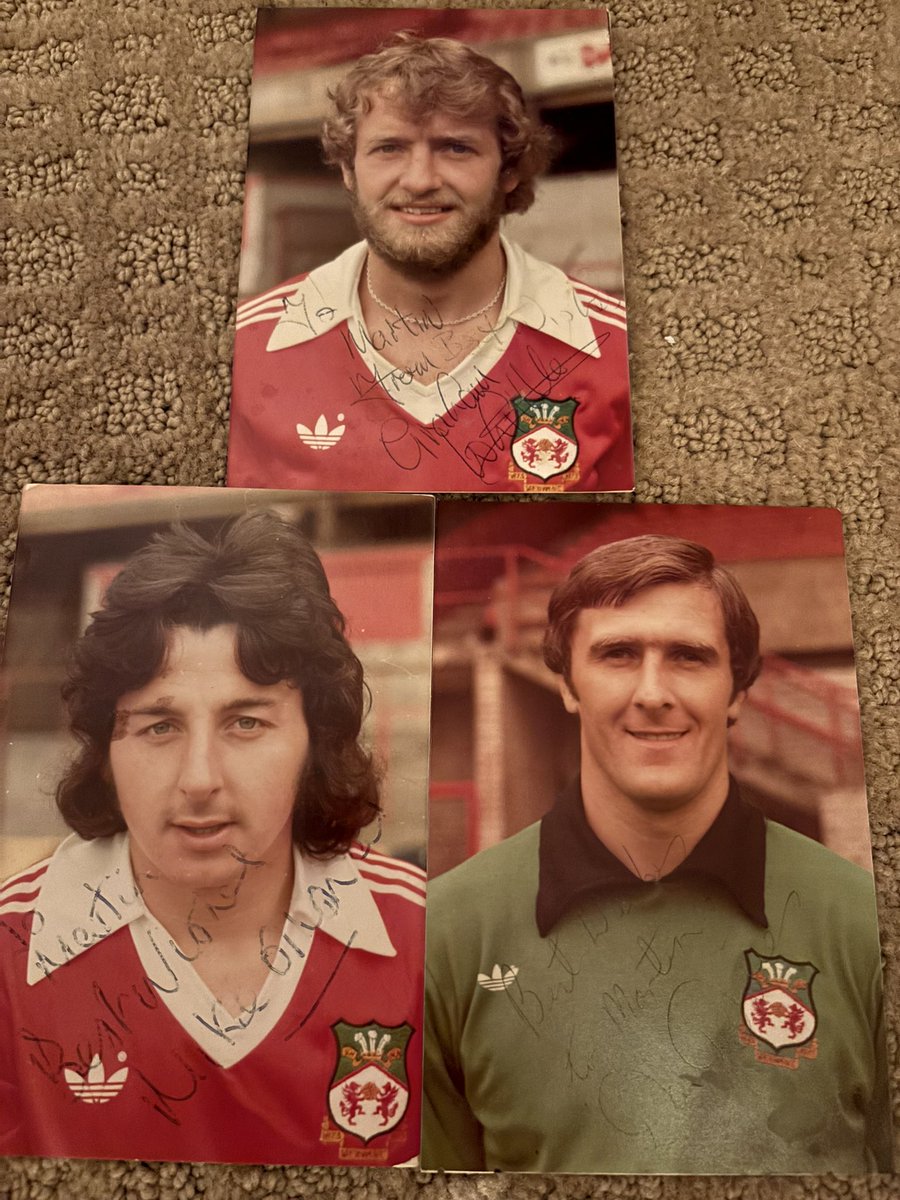moodymarty65's tweet image. Sorting through stuff today and came across the @Wrexham_AFC legend’s