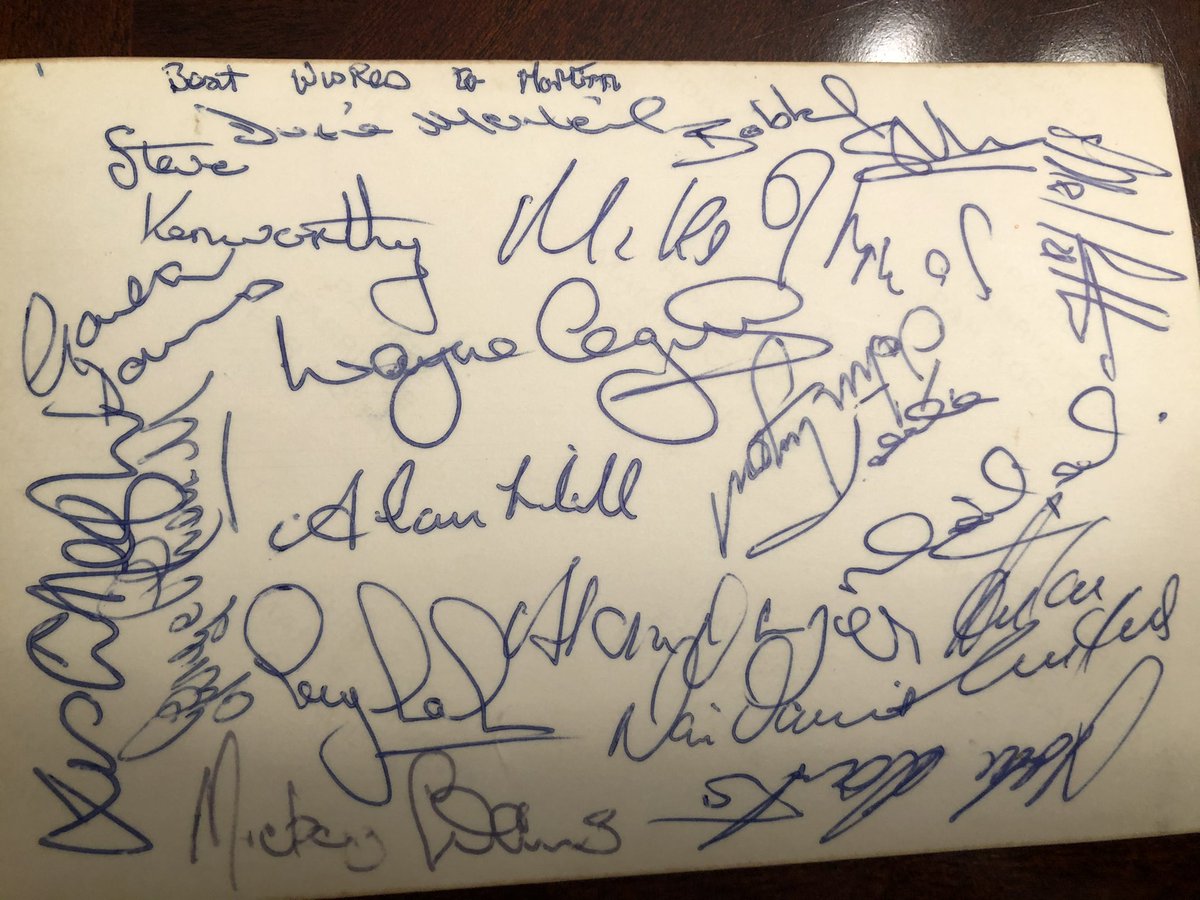 moodymarty65's tweet image. Sorting through stuff today and came across the @Wrexham_AFC legend’s