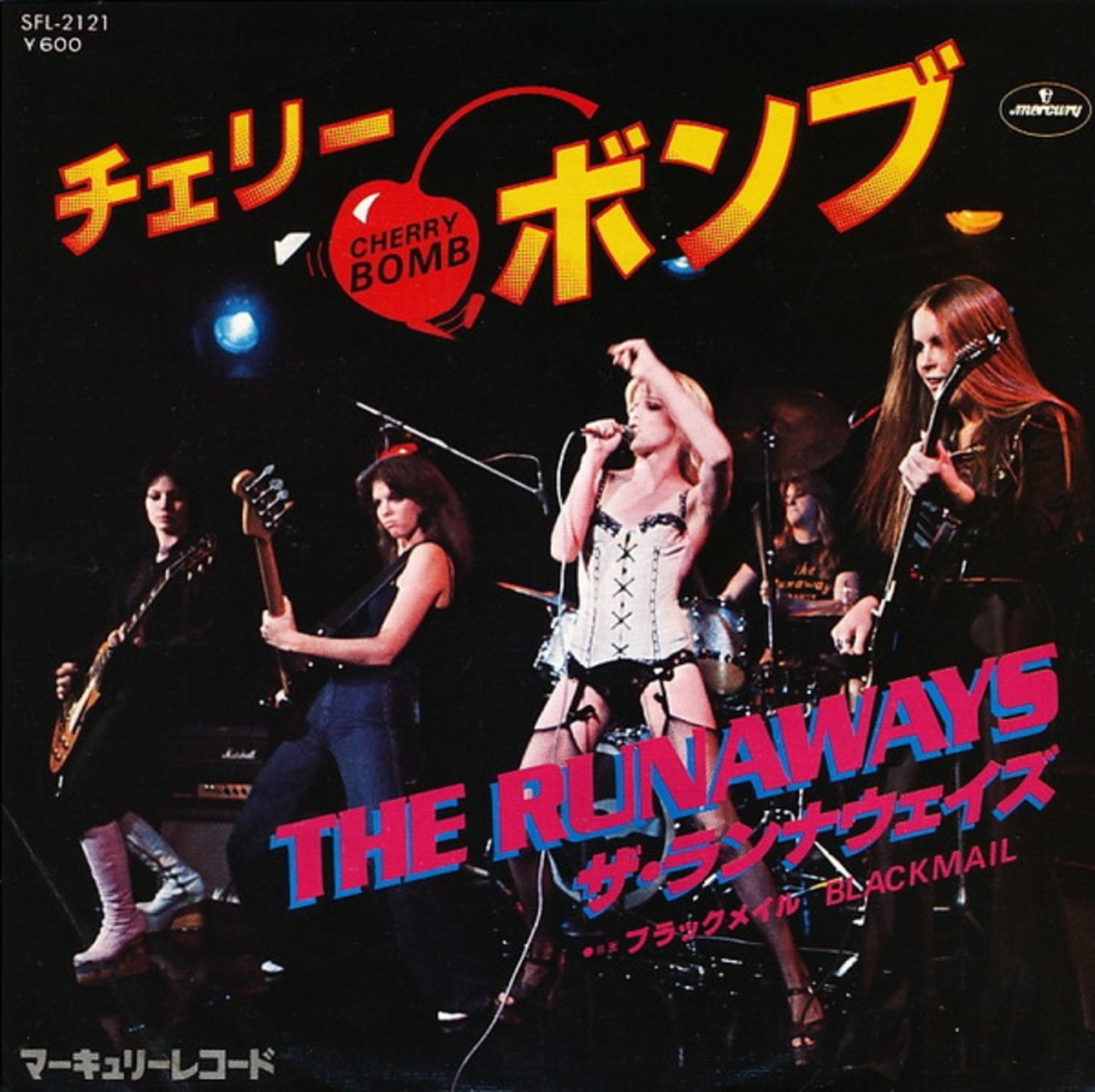 ザ·ランナウェイズ　来日記念盤レコード The RUNAWAYS Live in Japan Joan Jett Cherie Currie ltd. RED