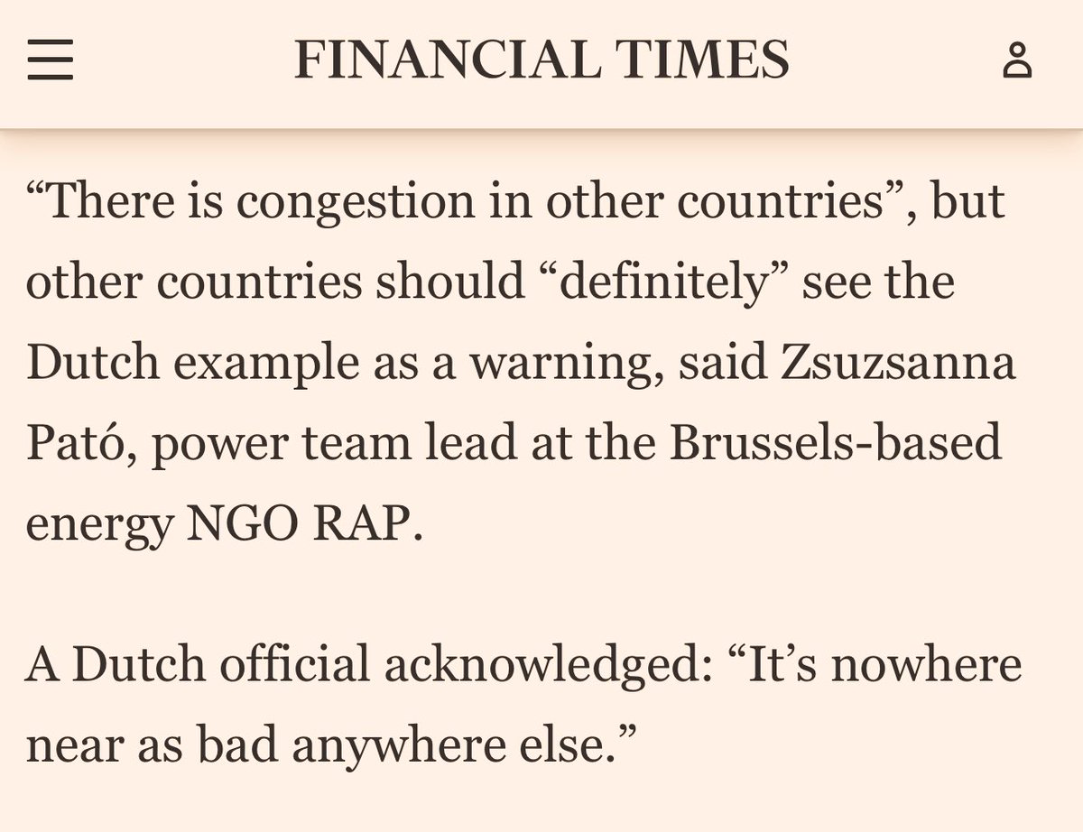 Henk Otten (@hendrikotten3) on Twitter photo “Nergens anders is het stroomnet zo’n grote puinhoop als in Nederland” zegt een Nederlandse official in de <a href="/FT/">Financial Times</a> Gepolitiseerde NL media falen in de berichtgeving over de ernst van de problemen en het enorme wanbeleid van <a href="/MinisterKGG/">Sophie Hermans</a> Hermans (VVD) en voorganger <a href="/RobJetten/">Rob Jetten</a> (D66). “Nergens anders is het stroomnet zo’n grote puinhoop als in Nederland” zegt een Nederlandse official in de <a href="/FT/">Financial Times</a> Gepolitiseerde NL media falen in de berichtgeving over de ernst van de problemen en het enorme wanbeleid van <a href="/MinisterKGG/">Sophie Hermans</a> Hermans (VVD) en voorganger <a href="/RobJetten/">Rob Jetten</a> (D66).