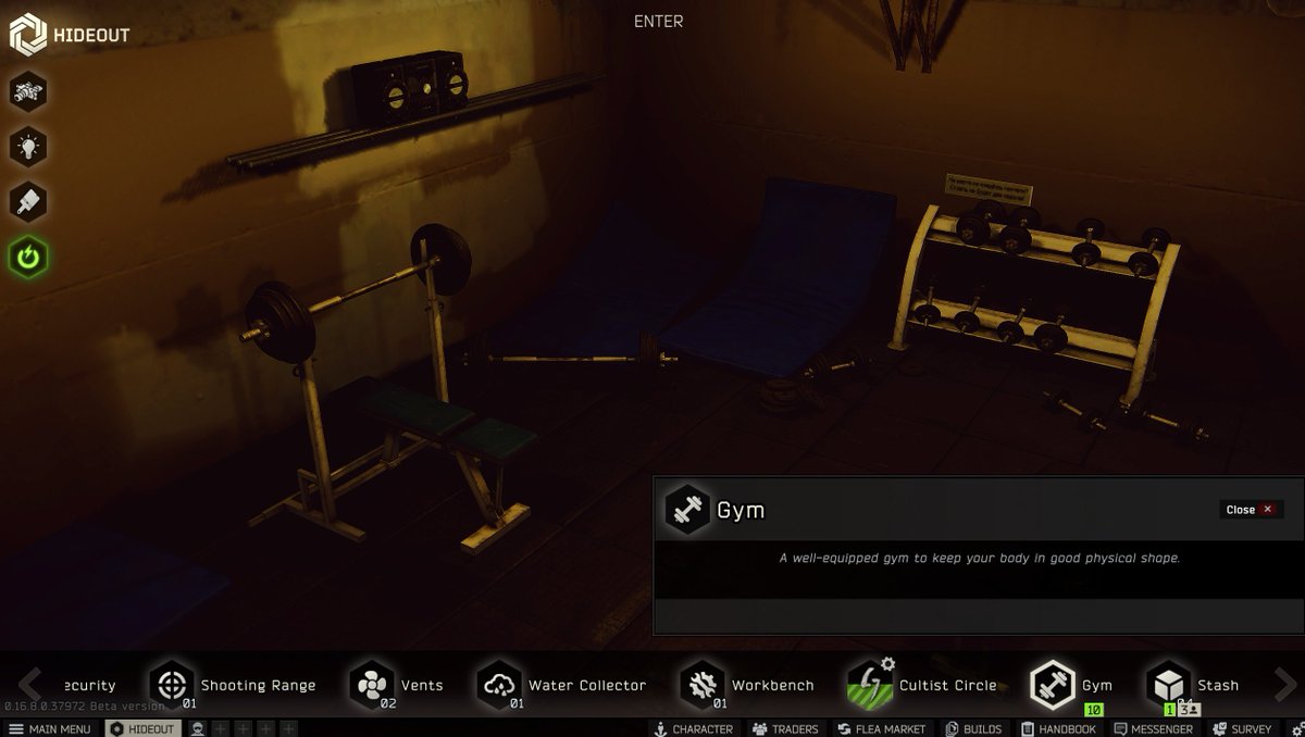 To my 23,789 friends in Tarkov. 

The Gym is up and running again for the wipe.

Add Truebeliever24 for gym access if you need.
(I'll try and keep adding people tomorrow)