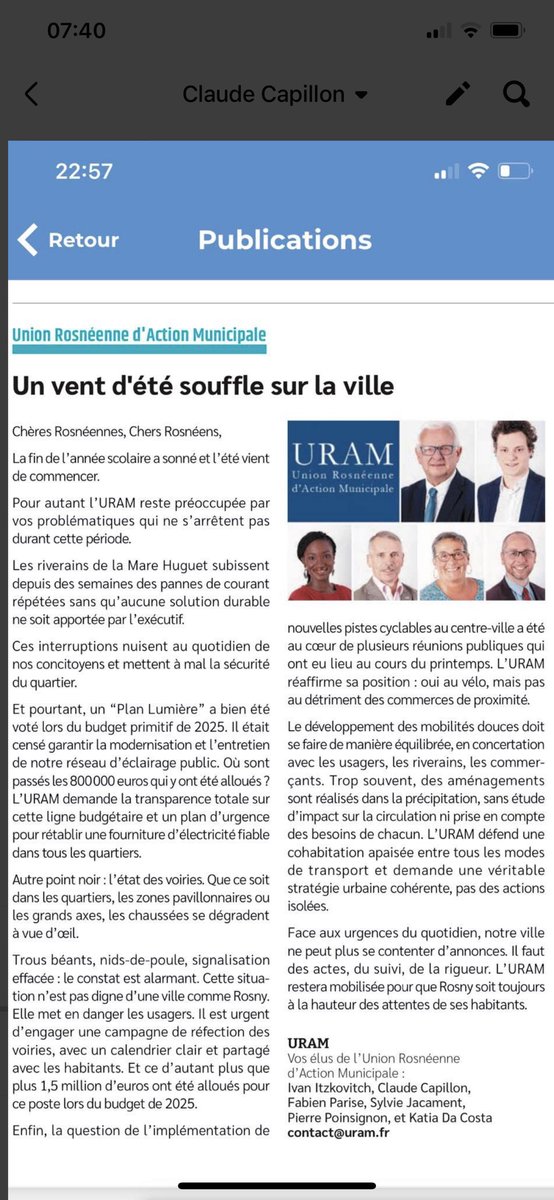 Je souhaite un très bel été à tous les Rosnéens qui ont la chance de partir en vacances. Cette année retour de Rosny plage pendant 3 semaines, retour du feu d’artifice le 13 juillet. ( élections municipales obligent) ⁦<a href="/RosnyOfficiel/">RosnyOfficiel</a>⁩