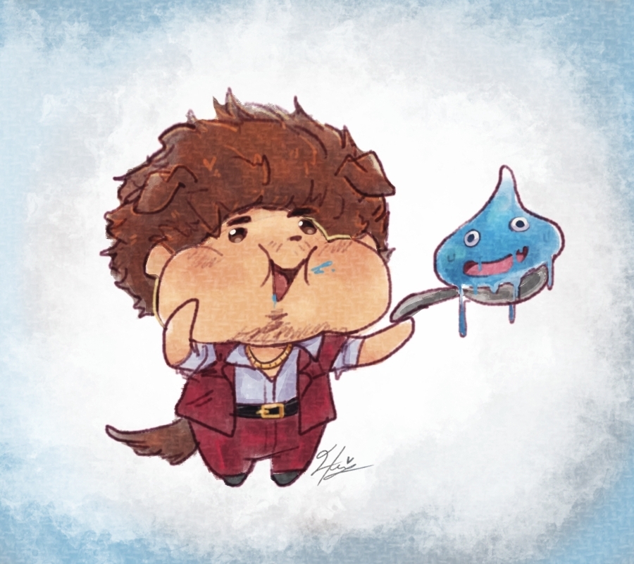 HSouflee's tweet image. Ichiban eating a Dragon Quest slime! ๐ฑ๐๐๐ฉต๐
#้พใๅฆใ #ๆฅๆฅไธ็ช #YakuzaLikeADragon #FanArt