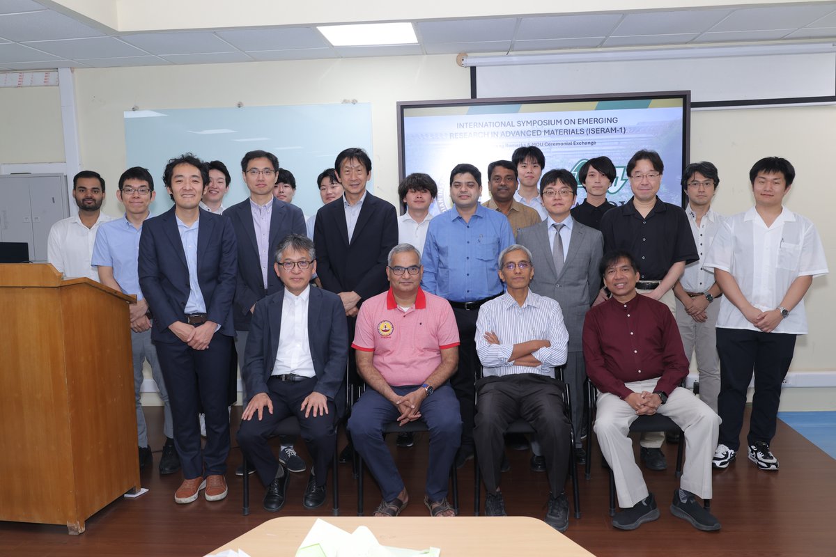 ogeiitm's tweet image. ISERAM-1: A Global Platform for Advanced Materials Research
From June 27–29, the International Symposium on Emerging Research in Advanced Materials (ISERAM-1) brought together leading minds from around the world at IIT Madras and Nagoya University.
Highlights included:
🔹…