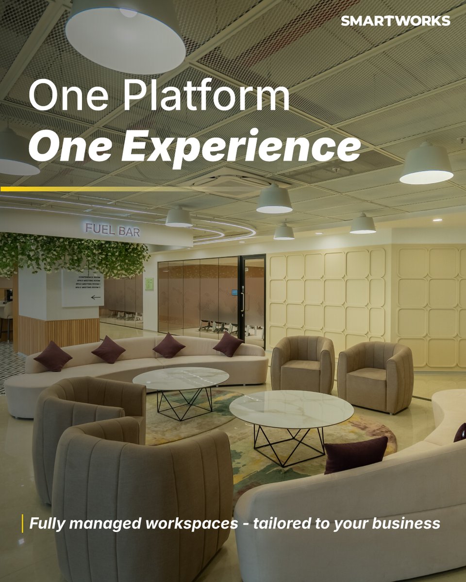 SmartworksInd's tweet image. #ManagedWorkspaces, Built Around Your Business

From Mumbai to Kolkata - wherever business takes you, #Smartworks delivers a consistent, elevated office experience tailored to your needs. 

One platform. One experience.

Enquire today bit.ly/4ebqmd4