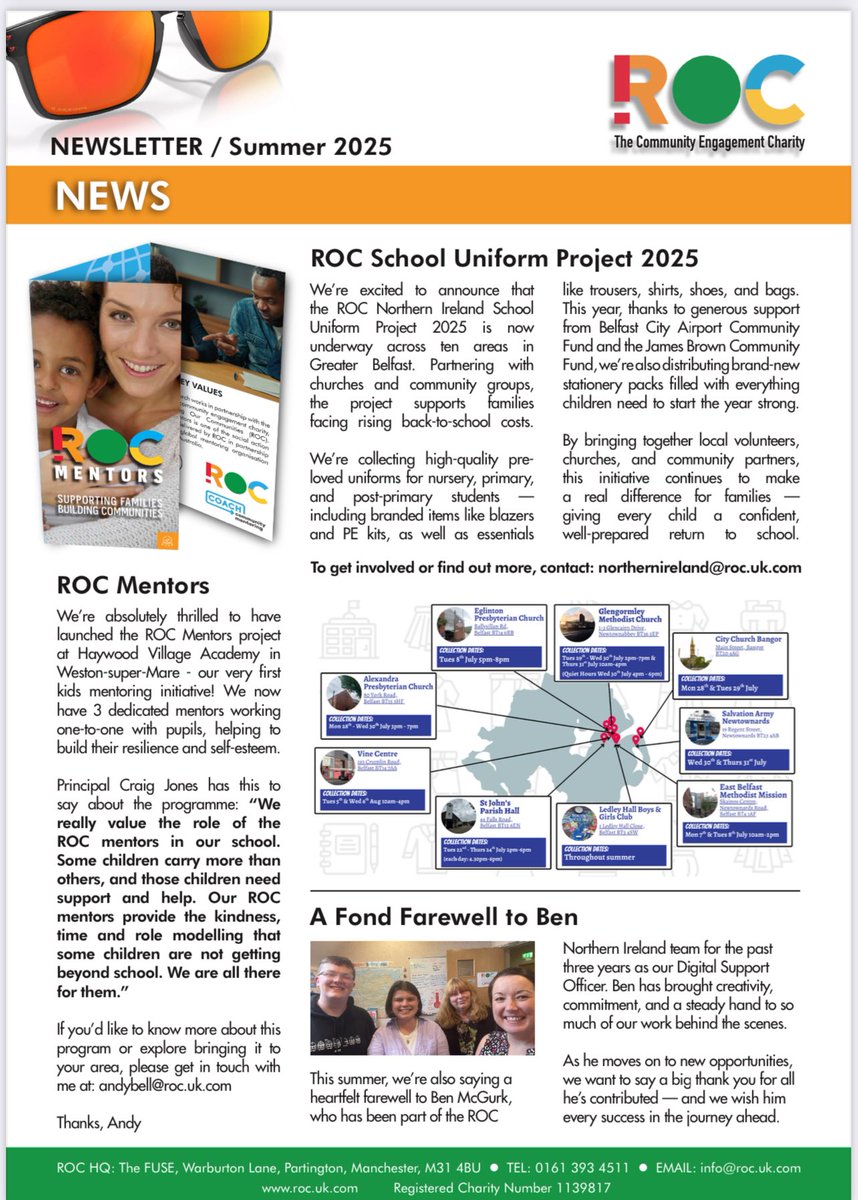 ROC School Uniform Project 2025 Is Open…
Would you like to know how to set one up in your community ?

Get in touch…

roc.uk.com/contact/