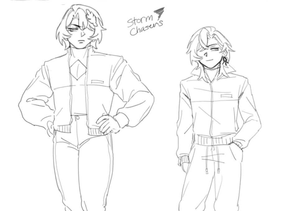 TotesNotSoap's tweet image. a few more storm chaser au magma doodles