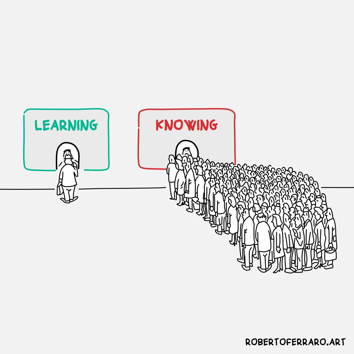 FerraroRoberto's tweet image. Being curious, asking questions, and prioritizing learning over knowing makes all the difference.