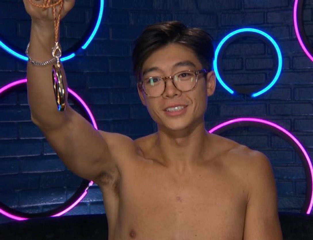 frecench's tweet image. Every good season of modern big brother starts off with a week 1 target winning veto to save themself #bb27